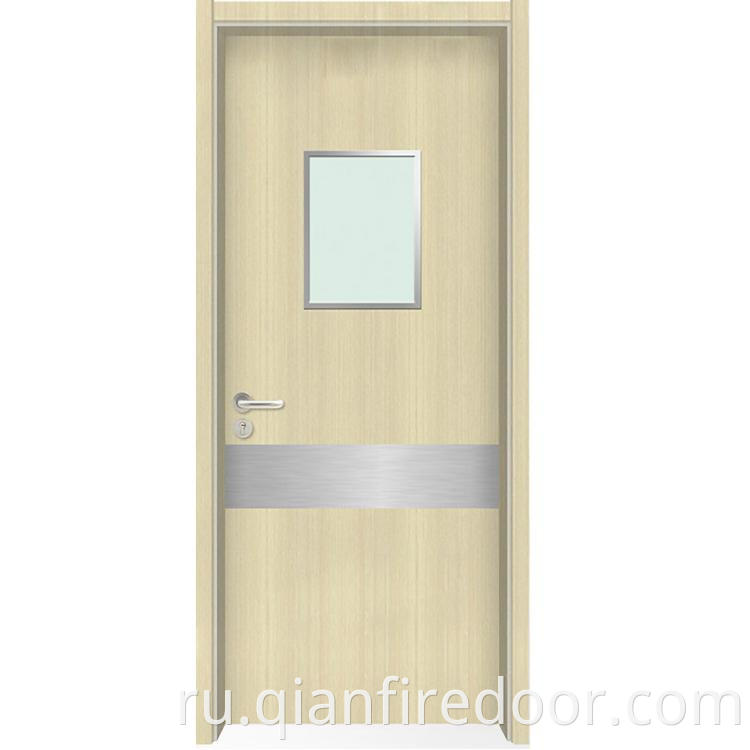 Двери для больниц ламинированный дизайн орех передний офис интерьер деревянная стеклянная дверь итальянская